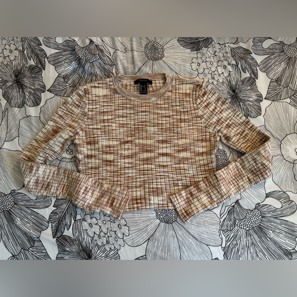 Forever 21 Long Sleeve Crop Top